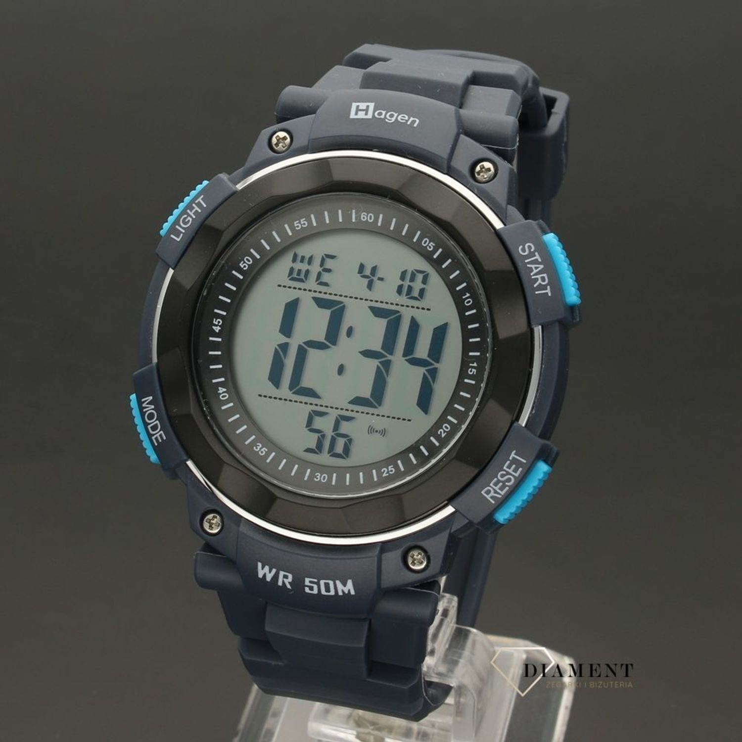 Męski zegarek Hagen HA-306G granatowo-turkusowy (1).jpg